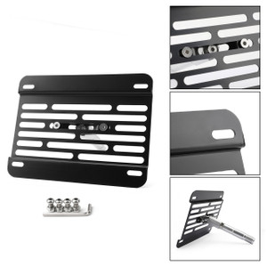 Bumper Tow Hook License Plate Mount Bracket Holder For 14-up Mazda3 Mazda6 13-up Mazda CX-5 16-up MX-5 Miata Black