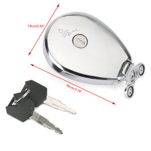 Fuel Gas Tank Cap + Keys For Kawasaki EL250 ZL400 ZL600 Eliminator EN400 EN500