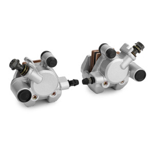 L&R Front Brake Caliper Set For Yamaha 4WV-2580T-00 YFM600F 00-01 YFM600FW 98-99 4WV-2580T-10 YFM660FA 02-08 Special Edition 04-06 Silver
