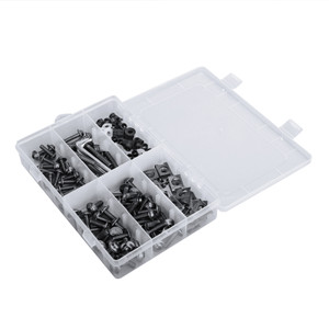 177PCS Sportbikes Fairing Bolts Kit M5/M6 Fastener Screws Black