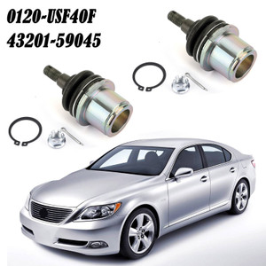 2X Front Lower Knuckle Spindle Ball Joint For Lexus LS460 2WD 4x2 16-17 Black Generic