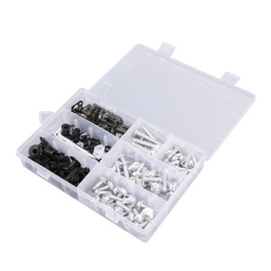 Fairing Bolt Kit Bodywork Screws for Hodnda CBR1000RR CBR1100XX CBR125R CBR250R CBR600F CBR600F2 F3 F4 F4i CBR600RR Interceptor 750 NC700X Shadow ST1300 V45 Sabre Silver
