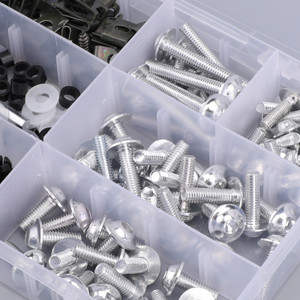 Fairing Bolt Kit Bodywork Screws for Hodnda CBR1000RR CBR1100XX CBR125R CBR250R CBR600F CBR600F2 F3 F4 F4i CBR600RR Interceptor 750 NC700X Shadow ST1300 V45 Sabre Silver