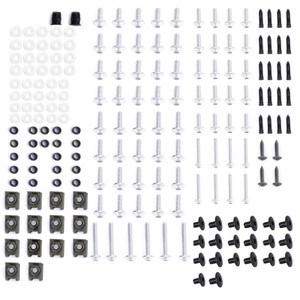 Fairing Bolt Kit Bodywork Screws for Kawasaki Concours 14 ER-6N GPz1100 Ninja 1000 300 500R 650R H2 ZX10R ZX11 ZX12R ZX14R ZX6R ZX7R ZX9R Versys 650 Zephyr 550 750 Silver