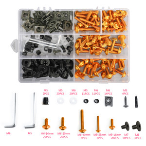 Fairing Bolt Kit Bodywork Screws for Hodnda CBR1000RR CBR1100XX CBR125R CBR250R CBR600F CBR600F2 F3 F4 F4i CBR600RR Interceptor 750 NC700X Shadow ST1300 V45 Sabre GOLD