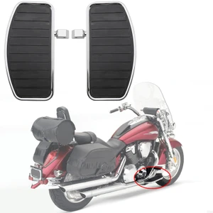 Floorboard Footboard Front or Rear Universal For most motorcycles Black