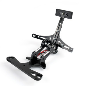 Fender Eliminator License Plate Mount Holder With LED For BMW S1000 RR 09-16 Black