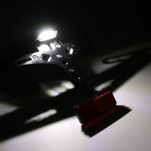 Fender Eliminator License Plate Mount Holder With LED For BMW S1000 RR 09-16 Black