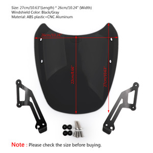 Windscreen Wind Defector protection B For Ducati Scrambler 15-18