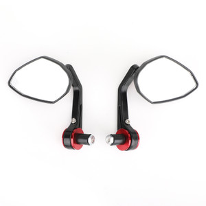 7/8" Handle Bar End Mirrors Universal Red