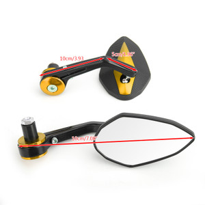 7/8" Handle Bar End Mirrors Universal Gold