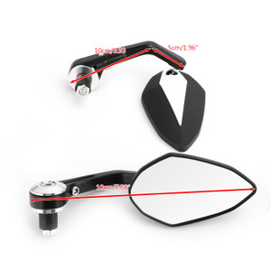 7/8" Handle Bar End Mirrors Universal White