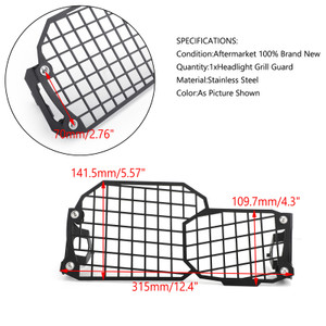 Headlight Guard Grille Protect For BMW F800GS 700GS F800R F650GS 08-17 Black