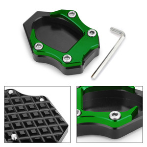 CNC Side Stand Kickstand Extension Plate For Kawasaki Ninja 400 250 18 Green