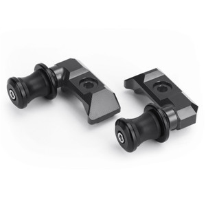 CNC Chain Adjuster Block W Swingarm Spools Slider For YAMAHA MT-07 FZ-07 14-18 Black