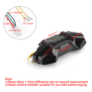 LED Tail Light Integrated Turn Signals For YAMAHA FJ09 MT09 Tracer 2015-2018 Smoke