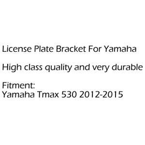 Support License Plate Mount Holder Bracket 2012-2015 Yamaha T-Max Tmax 530 Black