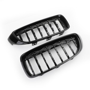 Diamond Front Upper Grille For BMW 4 Sereis F32 F33 F36 F82 M4 All Models 14-18 Black
