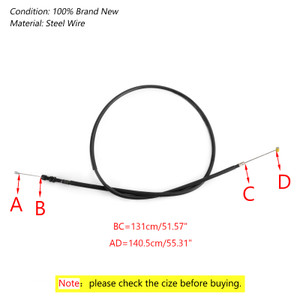 Clutch Cable Steel Wire Line For YAMAHA YZF-R1 09-14 Black