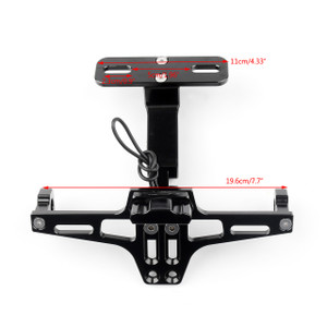 License Plate Holder Bracket Fender Eliminator For Yamaha BWS R25 R3 MSX, Black