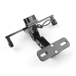 License Plate Holder Bracket Fender Eliminator For Yamaha BWS R25 R3 MSX, Black