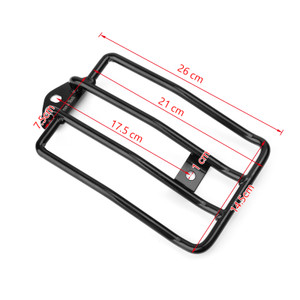 Solo Seat Luggage Rack W/ Bolts For Harley Sportster - XL 883R 05-06 Sportster (EFI) - XL 883 07-08 Black