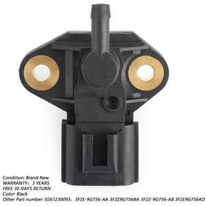 Fuel Injection Rail Pressure Sensor 0261230093 For Ford F-250 Super Duty F-350 Super Duty 08-10 Escape 05-08 Five Hundred 05-07 Freestar 04-07 Focus 05-11 Black
