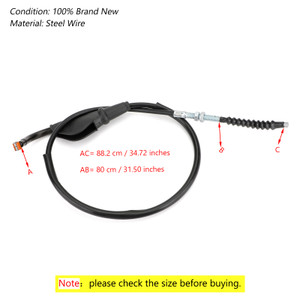 Clutch Cable Replacement 2PK-F6335-00 For Yamaha YZF R15 15-17 Black