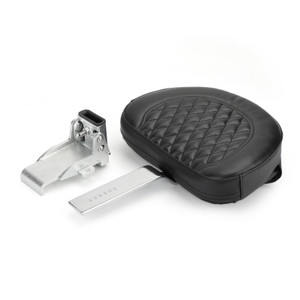 Driver Backrest For Harley 10-19 models such as Dyna Sportster Touring Softail Victory High Ball 10-19 Chrome