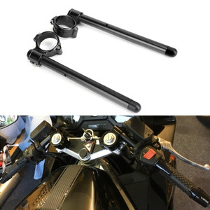 7/8" Adjustable Racing Handle Bar 50mm Clip-on For Suzuki SV650 99-09 GSX750F KATANA GSX600F KATANA 88-06 GSX1100 KATANA 88-93 Black