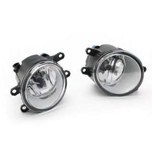 Front Bumper Fog Lights Lamps Harness Switch Kit For Toyota Yaris Hatchback 12-14 Black