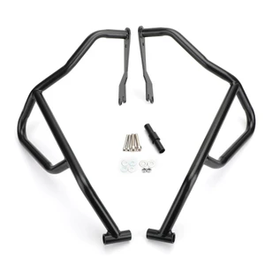 Upper + Lower Crash Bars Engine Guard Set For Honda CB500X 2019 Black