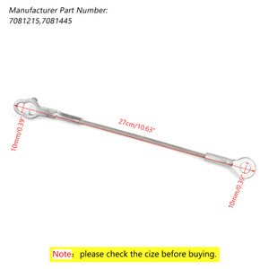 Tailgate Cable For Polaris Ranger 500 05-10 Ranger TM 05-06 Ranger 700 05-09 Ranger 800 10-16(All, Except Midsize Chassis Models) Ranger 900 Diesel 11-14 Silver