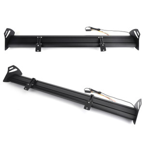 Hatch Adjustable Aluminum Rear Trunk Wing Racing Spoiler With LED Universal For most of Hatchback Cars with a rear trunk Black