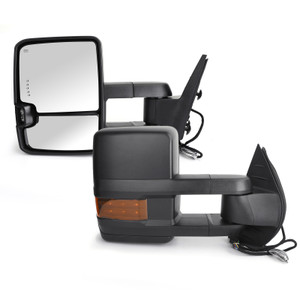 Amber LED Signal Power+Heated Towing Mirrors For 2500HD 3500HD models only Suburban 1500 2500 models only Black