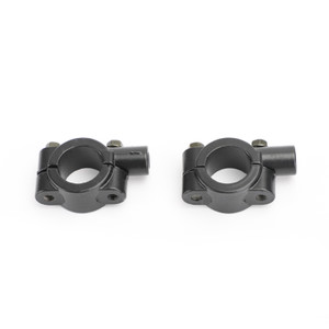 7/8" HandleBar Mirror Mount Holder Clamp Adaptor 8mm M8 CW Universal Black