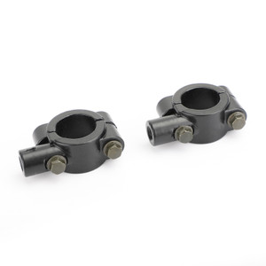 7/8" HandleBar Mirror Mount Holder Clamp Adaptor 8mm M8 CW Universal Black
