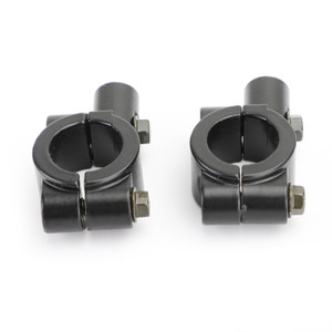Universal 8mm / M8 Handlebar 22mm Mirror Mount Clamp Adaptor Holder CCW Black
