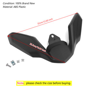 ABS Front Fender Beak Extension Cover For BMW R1200GS LC 2017-2019 Black