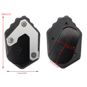 CNC Aluminum Side Stand Kickstand Pad Extension Plate For BMW F750GS 18-19 Black