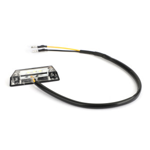 LED Rear Tail License Plate Brake Number Plate Light Mini Lamp Black