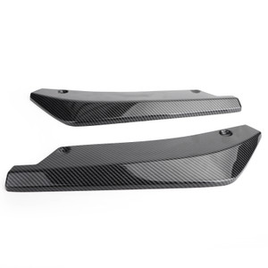 Rear Bumper Fin Canard Splitter Diffuser Valence Spoiler Lip Carbon