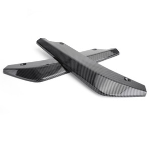 Rear Bumper Fin Canard Splitter Diffuser Valence Spoiler Lip Carbon