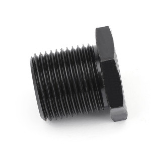 1/2-28 To 13/16-16 Automotive Threaded Oil Filter Adapter Black