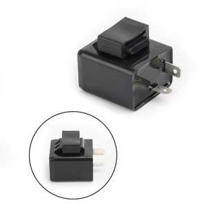 Turn signal 12V FLASHER 2 prongs Flash For Kawasaki KLX650 AR125 BN125 EN500 EN450 EN500 ER250 EX305 KDX125 KL250G KLE500 ZG1000 ZX600