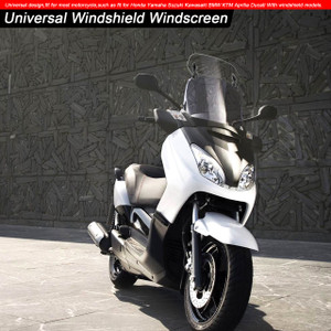 Adjustable Clip On Windshield Extension Spoiler Wind Deflector Clear
