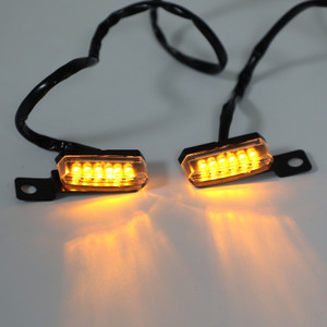 LED Turn Signal Indicator Blinker Light Lamp Universal 2PCS Black