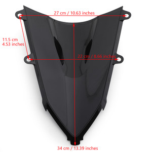 1x ABS Motorcycle Windshield Windscreen For Honda CBR650R CBR 650 R 2019-2022 Black