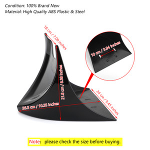 Front Chin Spoiler Air Dam Fairing For Harley Sportster XL883 XL1200 48 72 04-19 Gblack