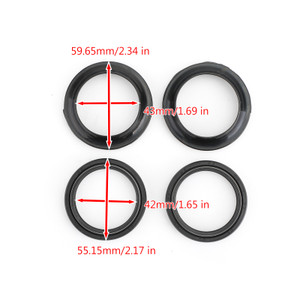 Fork Oil Dust Seal Repair Rebuild Kit 56-137 41-7133 22-56137 43mm